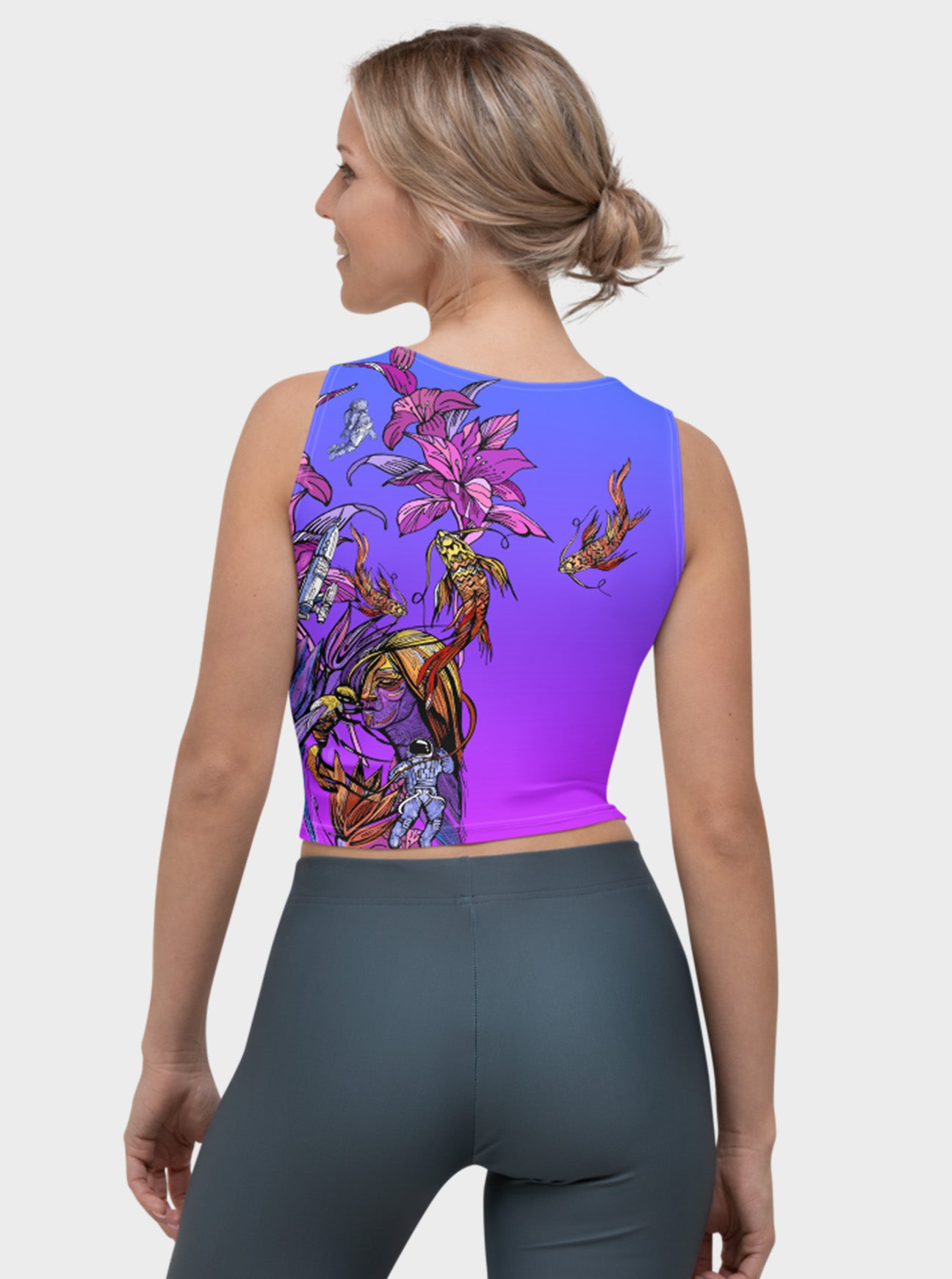 "SPACE TRIP" Cropped Top (Women)