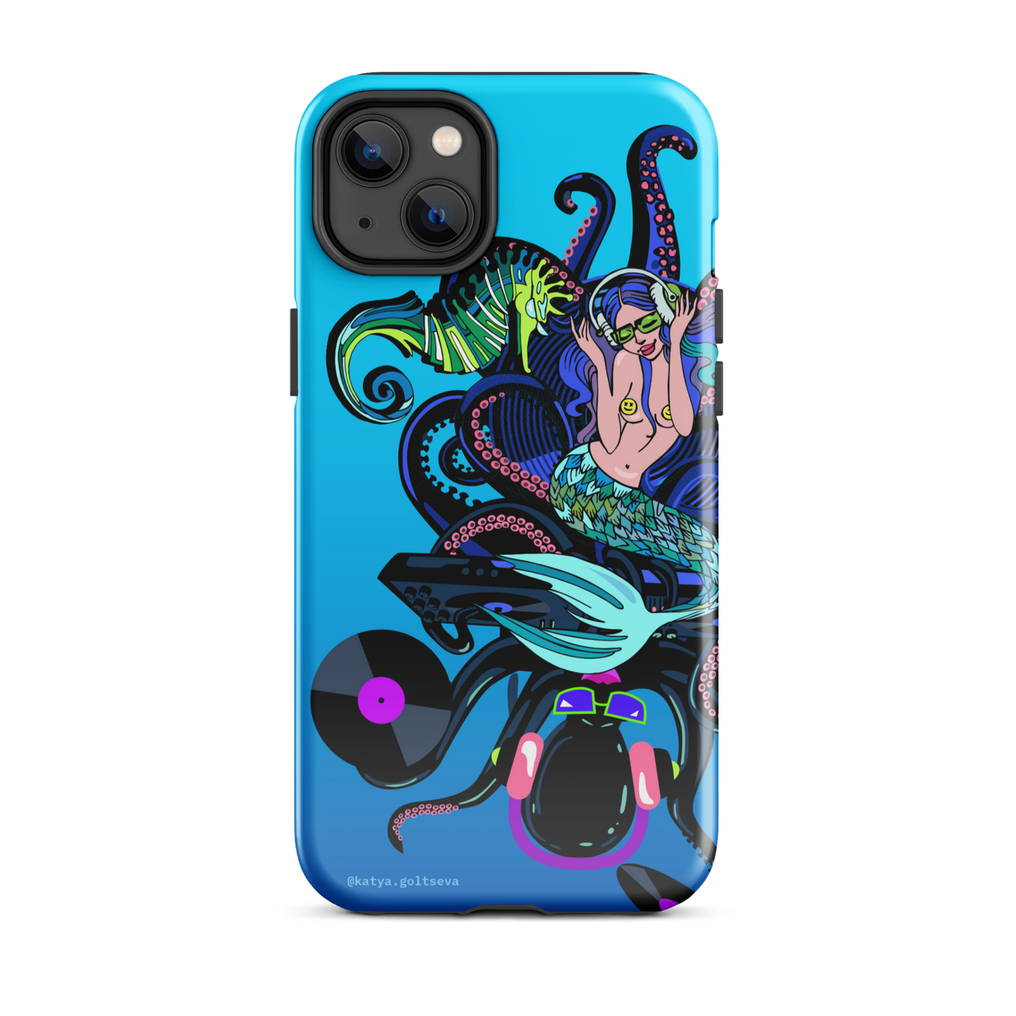 "DJ OCTOPUS AND MERMAID" Tough Case for iPhone®