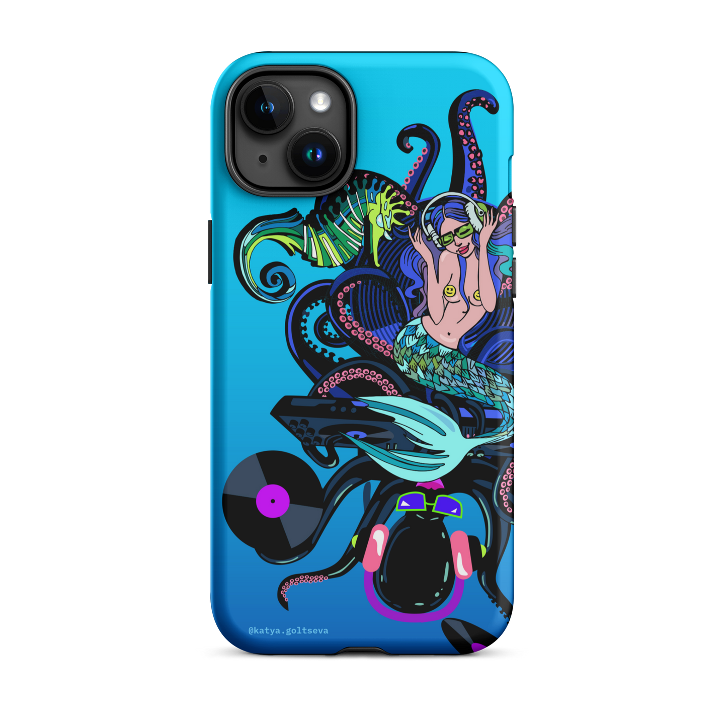 "DJ OCTOPUS AND MERMAID" Tough Case for iPhone®