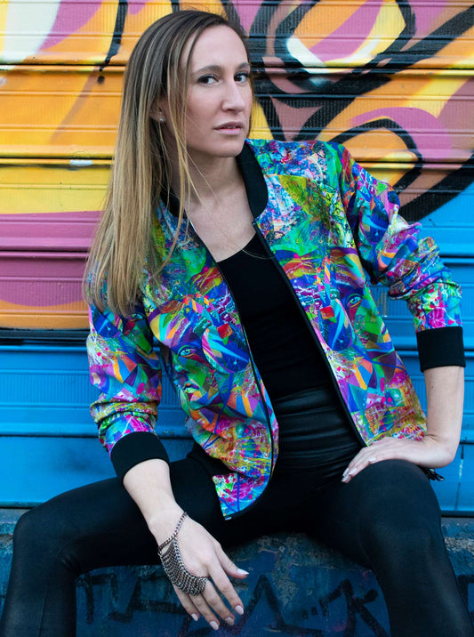 "VIBES BY TORY" Bomber Jacket (Women)