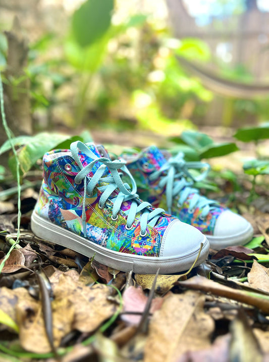 "VIBES" Canvas Shoes (Woman )